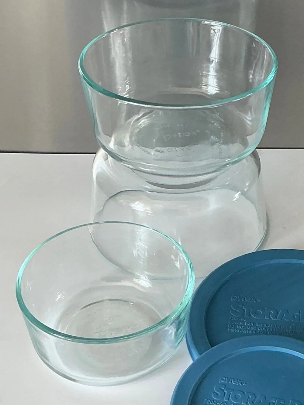 Pyrex Storage Plus Bowl & Lid Set Vintage Corning Glass